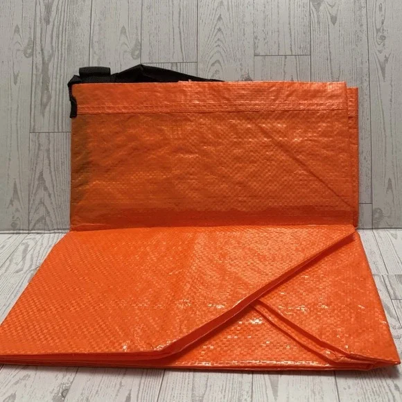 IKEA Limited Edition Orange Large Frakta Kustryfyr Tote Laundry Gear Bag - Picture 7 of 7